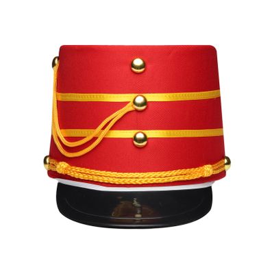 Alvivi Drum Major Soldier Nutcrackers Teen Adult Halloween Cosplay Party Marching Band Hat - Type R, Large