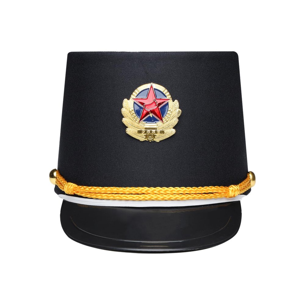Alvivi Drum Major Soldier Nutcrackers Teen Adult Halloween Cosplay Party Marching Band Hat - Medium