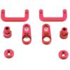 for Axial for Scx10 III 1/10 RC Crawler Car Upgrade Parts Accessories Metal Dig 2-Speed Shift Servo Horn Arm & Protect Mount Set RC Car Repair Kit(Red) view 2