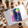 100 Quests Color by Number, Color by Number Adult Coloring Book, Drawing Development Books, Painting Activity Book, Square + Triangle + Hexagon + Circles Quick-Drying Watercolor Pencil Set view 4