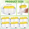 6 Pack Bug Catcher Kit for Kids Bulk Insect Habitat Viewer with Magnifying Glass Vents Portable Bug Collection Cage with Lanyard Nature Outdoor Explorer Set for Boys Girls Birthday Gift(Yellow) view 2
