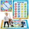 Giant Floor Games - Summer Ocean Pose Balance Game, Under The Sea Party, Indoor Outdoor Interactive Game for Adults - Promotes Physical Activity, Family Board Mat for Lawn Yard Camping view 1