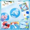 Giant Floor Games - Summer Ocean Pose Balance Game, Under The Sea Party, Indoor Outdoor Interactive Game for Adults - Promotes Physical Activity, Family Board Mat for Lawn Yard Camping view 3