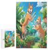 1000 Piece Adult and Teen Puzzles Animals Themed Puzzles Dogs Jumping Into Garden Fun and Challenging Gifts for Friends Bedroom Decorative Art view 1