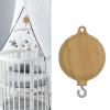 35 Songs Baby Music Box Wood Grain Rotary Crib Bed Movement Musical Newborn Crib Holder Arm Bracket Rattle view 3