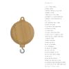 35 Songs Baby Music Box Wood Grain Rotary Crib Bed Movement Musical Newborn Crib Holder Arm Bracket Rattle view 4