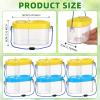 6 Pack Bug Catcher Kit for Kids Bulk Insect Habitat Viewer with Magnifying Glass Vents Portable Bug Collection Cage with Lanyard Nature Outdoor Explorer Set for Boys Girls Birthday Gift(YellowBlue) view 2