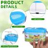 6 Pack Bug Catcher Kit for Kids Bulk Insect Habitat Viewer with Magnifying Glass Vents Portable Bug Collection Cage with Lanyard Nature Outdoor Explorer Set for Boys Girls Birthday Gift(YellowBlue) view 3