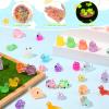 GGSTDDUP 84pcs Luminous Mini Resin Ducks, Fish, Salamander, Frog, Lizard, Rabbit, Pig, Dolphin, Flamingo, Cow, Mushroom, Turtle Glow in The Dark for Micro Landscape Dollhouse Garden (12 Styles) view 3
