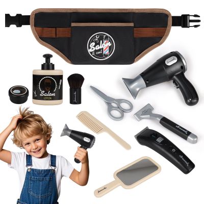 YIYZAOF Kids Barber Shop Pretend Play Toy-Toddler Hair Salon Toys Playset-Kids Shaving Kit for Boys,Gift Suitable Boys Ages 3+