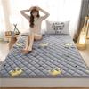 TFGAJKKKKK Single Bed Pad 150 x 200 cm Flannel Wine Red with 4 Elastics Moisture Absorbing Heat Generating Microfiber (Grey 200 x 220 cm) view 1