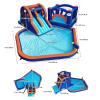 Hapcap Inflatable Water Slides for Kids Backyard,Water Park Bounce House with Big Splashing Pool,Climbing Wall,Air Blower view 2