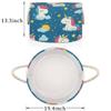 Gumuslen Moon Unicorns Storage Basket Stars Clouds Horse Foldable Storage Bin with Handles Organizer Bins Shelves Boxes for Blankets Clothes Shoes Closet Living Room view 3