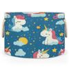 Gumuslen Moon Unicorns Storage Basket Stars Clouds Horse Foldable Storage Bin with Handles Organizer Bins Shelves Boxes for Blankets Clothes Shoes Closet Living Room view 4