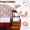 100PCS Miniatures Blank Books White Dollhouse Books Ornament for Crafts Bedroom Bookshelf Decoration Pretend Play Supplies view 2