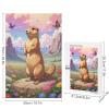 1000 Piece Adult and Youth Colorful Animals Puzzles Otter Fun and Challenging Animals Themed Puzzles Great Gift for Family and Friends Dimensions view 2