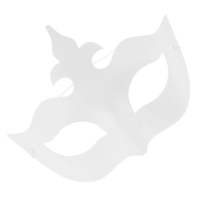 6pcs DIY Crown Mask Masks for Crown Mardi Gras Masks Children Mask Blank Half Face Cover Paintable Paper Mask for Paper Masks Masquerade Pulp White/1131