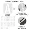 20 PCS Burlap Banner with 27 PCS Letters Stencil DIY Customizable Birthday Party Banners Decorations for Wedding, Camping view 3