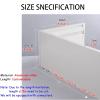 Three-in-One Curtain Single Track Rod and Valance Ceiling Mounted for Living Room Bedroom Room Divider(100cm) view 2