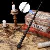 CharmFields Light Up Magic Wizard Wand with 5 Static Light Colors, Rechargeable Illuminating Resin Witch Wand for Kids Collection Cosplay, with Mini Stand Display, Rune view 2