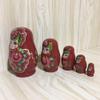 RUTAVM Russian Dolls 5 Pieces Matryoshka Doll Wooden Matryoshka Set Russian Nesting Dolls Gift Home Decoration Nesting Dolls view 4