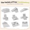Rinnebbit 6-Piece Foam Climbing Blocks for Toddlers, Climb and Crawl Soft Foam Play Set with 47x47 Inch Baby Play Mat for Floor, Machine Washable Cover, Soft Climbing Toys for Toddlers 1-3 (Gray) view 3