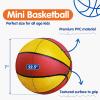 4 Packs Mini Basketballs 7 Inch Size 3 with Pump, Kids Small Basketball Set for Basketball Hoop Pool Party Games Indoor Outdoor Play Sports Toys Bouncy Basket Balls for Kids Toddlers 1-3 3-5 5-7 Gifts view 2