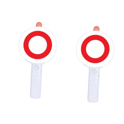CAXUSD 2pcs Double-sided Handheld Audio Game Interactive Board Dry Erase Program Game Prop Paddle