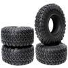 1.9in RC Rubber Tires,115X45mm Wheel Tires Set for 1/10 RC Crawler Car Axial SCX10 III AXI03007 TRX4 RBX10 RC4WD D90 cc01 Redcat Gen8 Upgrade Part(Black) view 1