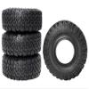 1.9in RC Rubber Tires,115X45mm Wheel Tires Set for 1/10 RC Crawler Car Axial SCX10 III AXI03007 TRX4 RBX10 RC4WD D90 cc01 Redcat Gen8 Upgrade Part(Black) view 4