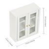 1 12 Scale Dollhouse Furniture Cabinet, Wooden Dollhouse Kitchen Cupboard, Wall Dollhouse Shelf for Dollhouse Bathroom Living Room, Toys. view 2