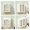 1 12 Scale Dollhouse Furniture Cabinet, Wooden Dollhouse Kitchen Cupboard, Wall Dollhouse Shelf for Dollhouse Bathroom Living Room, Toys. view 3