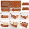 10000 Savings Challenge Box,Cash Vault Wooden Savings Box,kakeibo Money Box,Wooden Piggy Bank Coin Bank with Counting Target,The Best Gift for Boys, Girls, and Friends (Brown) view 4