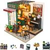 Wizardi Miniature Roombox Kit - Coffee Shop Dollhouse Kit view 1
