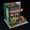 Wizardi Miniature Roombox Kit - Coffee Shop Dollhouse Kit view 3