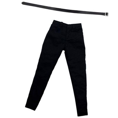 1/6 Scale Male Black Pants Trousers for 12" HT Figure Accs