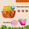 Hummigoo Kids Gardening Set for Girls Boys Ages 3-7,13PCS Garden Tool Kit with Apron,Tote Bag,Outdoor STEM Learning Toy,Garden Gifts for Kids view 4