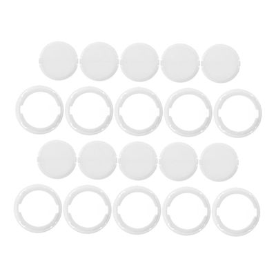 BRIGHTFUFU 24pcs Plastic Piggy Bank Bottom Plugs Closure Stoppers for Money Saving Box Secure Storage Smooth Touch Replacement for Jars and Banks