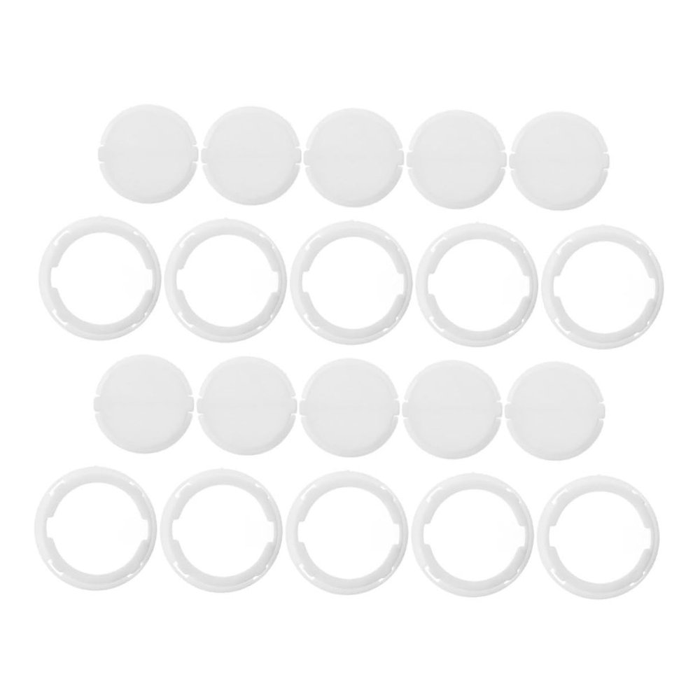 BRIGHTFUFU 24pcs Plastic Piggy Bank Bottom Plugs Closure Stoppers for Money Saving Box Secure Storage Smooth Touch Replacement for Jars and Banks