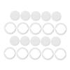 BRIGHTFUFU 24pcs Plastic Piggy Bank Bottom Plugs Closure Stoppers for Money Saving Box Secure Storage Smooth Touch Replacement for Jars and Banks view 1