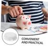 BRIGHTFUFU 24pcs Plastic Piggy Bank Bottom Plugs Closure Stoppers for Money Saving Box Secure Storage Smooth Touch Replacement for Jars and Banks view 3