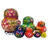 RUTAVM Russian Dolls 10Pcs Nesting Dolls Wooden Russian Nesting Matryoshka Dolls Girl Printed Nesting Doll Gift Nesting Dolls view 3