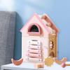 5 in 1 Wooden Activity Cube Shape Sorter Toy Educational Toy Kids Activity Center Scraping Board Abacus Bead for Baby 1-2 view 4