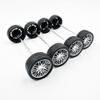 10PCS Toy Car Wheels Rubber Tire Wheels with Metal Shaft for RC Car Truck DIY Model Toy Wheel Replacement Accessories (3x35mm) view 2