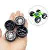10PCS Toy Car Wheels Rubber Tire Wheels with Metal Shaft for RC Car Truck DIY Model Toy Wheel Replacement Accessories (3x35mm) view 3