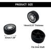 10PCS Toy Car Wheels Rubber Tire Wheels with Metal Shaft for RC Car Truck DIY Model Toy Wheel Replacement Accessories (3x35mm) view 4