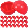 Cabilock 50pcs Small Bingo Balls, Openable Hollow Raffle Balls, Replacements Game Props for Parties, Bingo Nights (1.18 Inch/Red) view 1