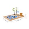 Alipis Micro Landscape Sandbox Decor Japanese Style Mini Beach Zen Garden for Desktop Sandbox Beach Zen Garden Adornment for Home view 2
