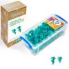 Kizzikids Screws Kit Top-up 180 Piece, Cardboard Construction Tools, STEM Educational Toys for at-Home Play + Classroom Learning, Mix Kit for Boys and Girls Aged 5+ (Blue) view 1