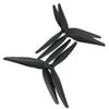 AYDCMC 2pair 10X5X3 9X5X3 10X5.5X3 1050 9050 1055 10inch 9inch 3 Blades Black Carbon Reinforced Nylon Propeller Compatible with Rc Drone Replacement Blades(10x5x3) view 3